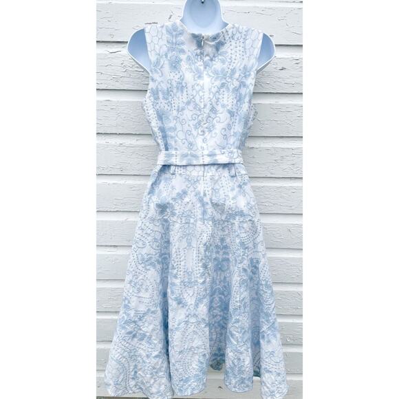 Calvin Klein Blue and White A-Line Sundress - Picture 7 of 7